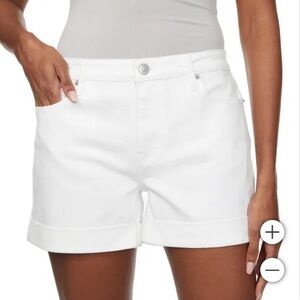 New Hudson Jeans Women's Denim Short mid rise premium denim white 26